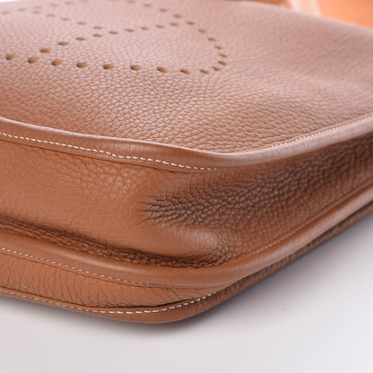 Hermes Taurillon Clemence Evelyne III PM Gold 9 of 9