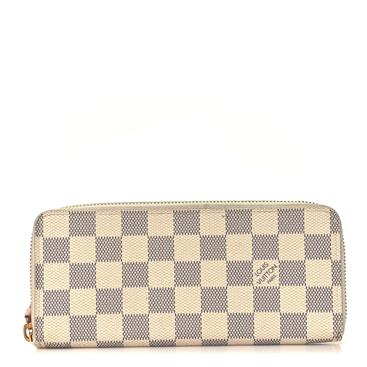 Louis Vuitton Damier Azur Clemence Wallet Rose Ballerine 1 of 7