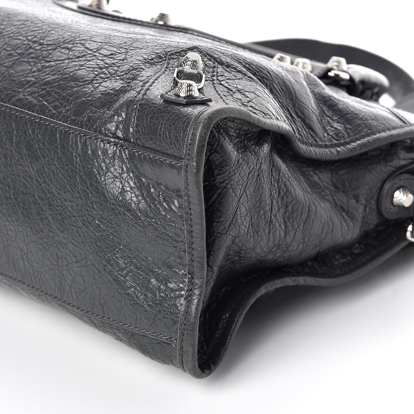 Agneau Giant 12 Silver Hardware City Gris Fossile