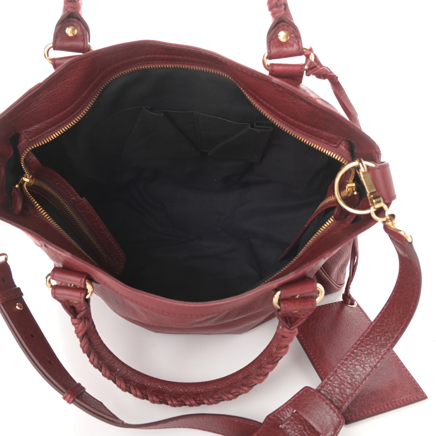 Agneau Giant 12 Gold Hardware Velo Rouge Cerise