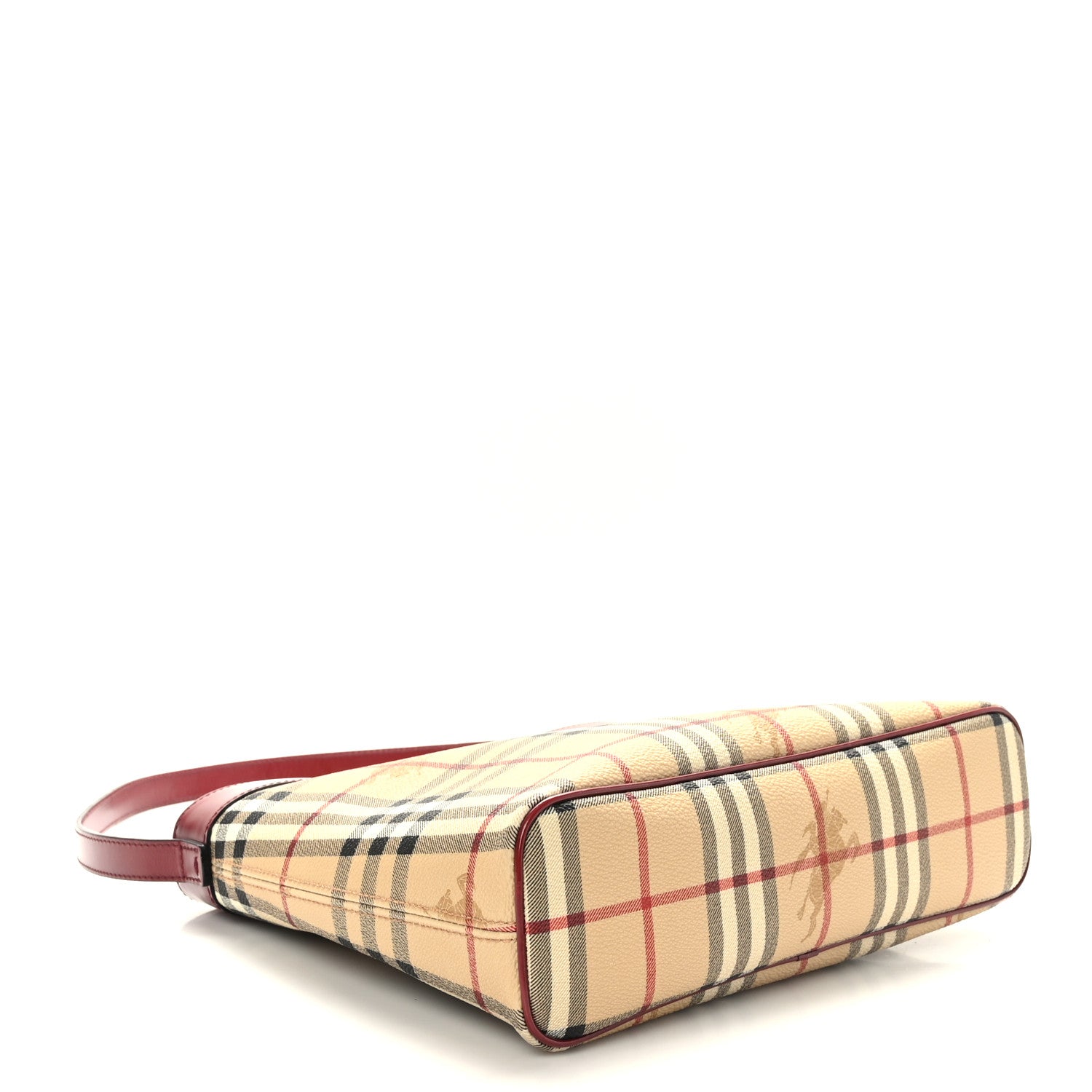 Burberry Haymarket Check Shoulder Bag Red 4 of 8