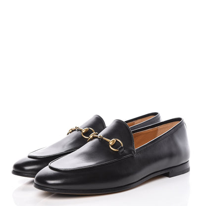 Gucci Calfskin Womens Jordaan Loafers 38 Black 3 of 9