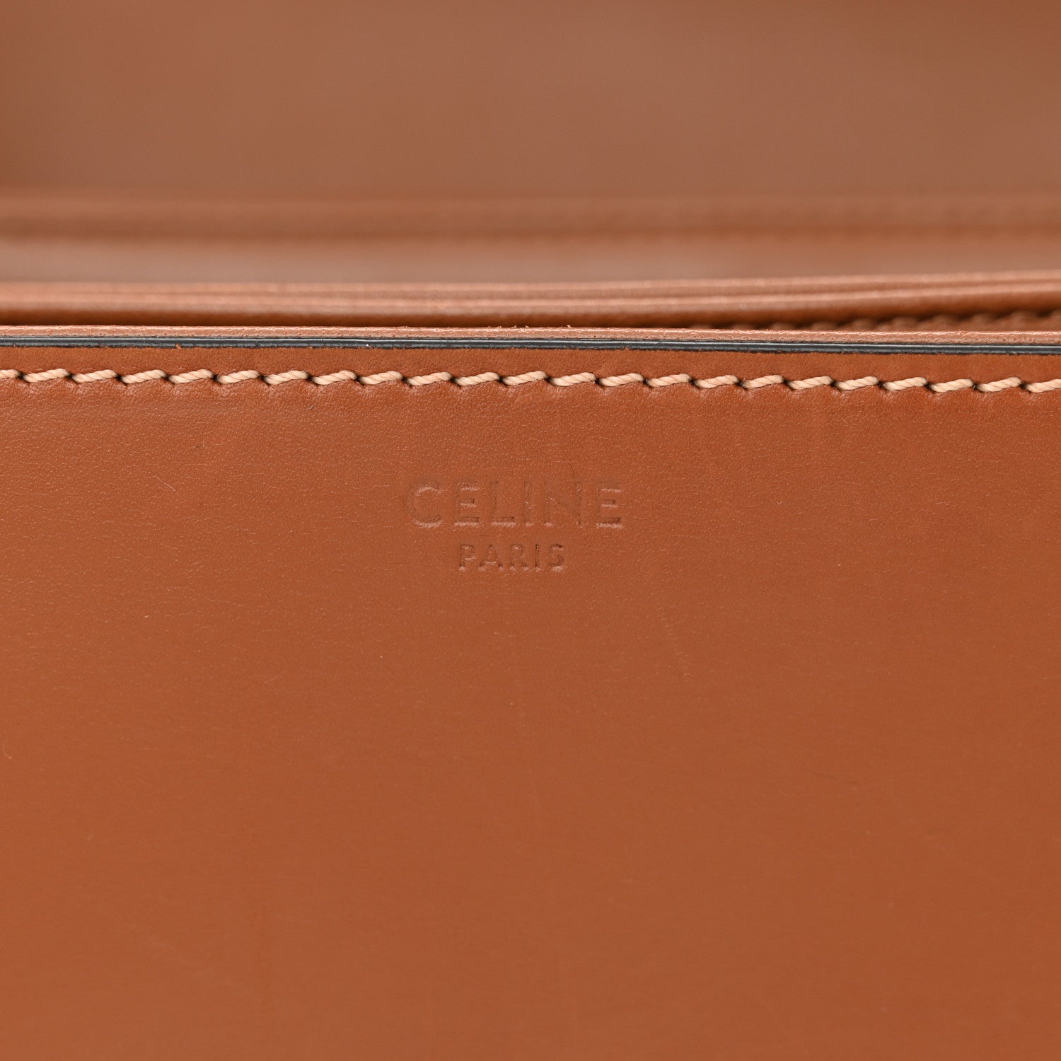 Celine Natural Calfskin Medium Triomphe Tan 5 of 11