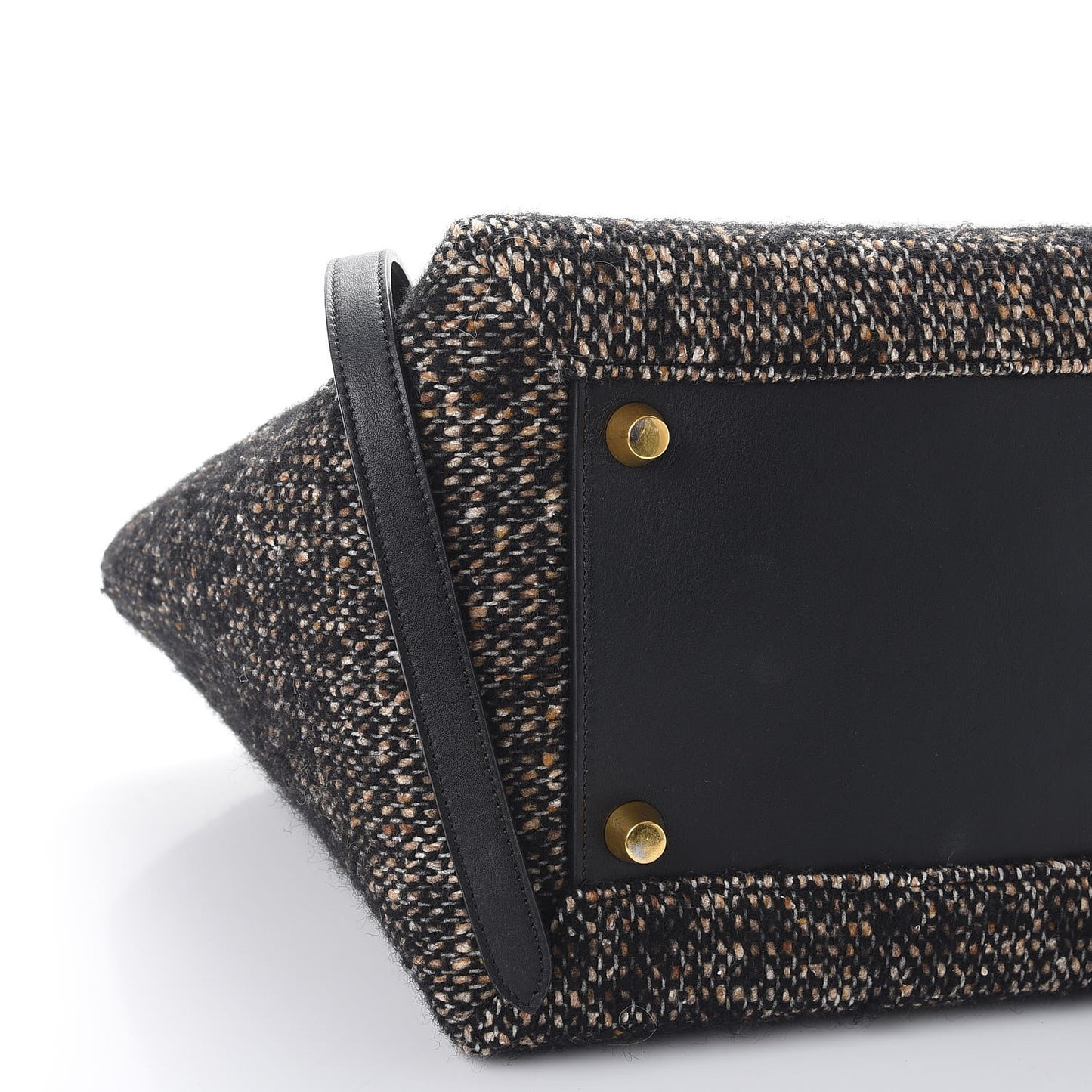 Tweed Calfskin Small Belt Bag Black