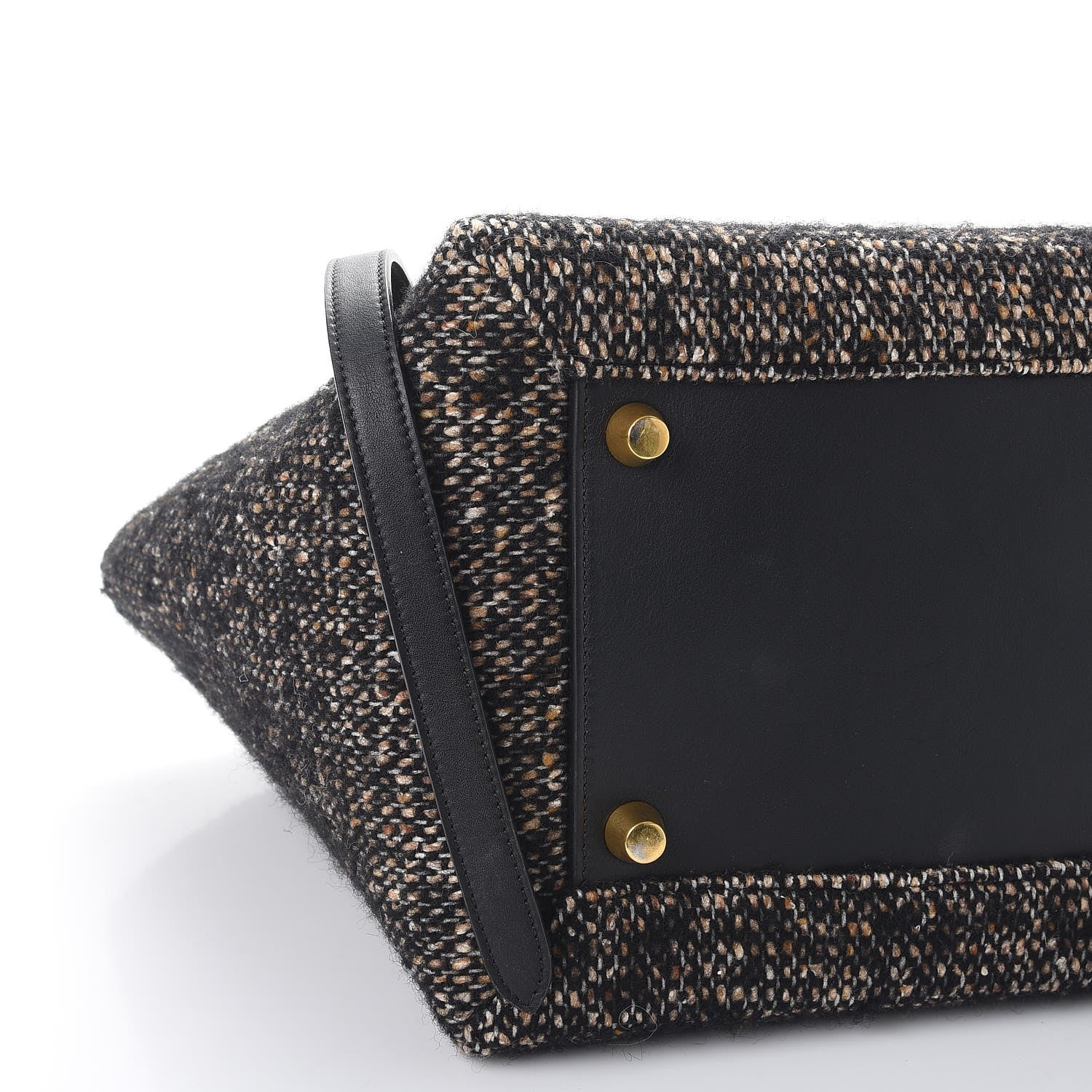 Celine Tweed Calfskin Small Belt Bag Black 8 of 10