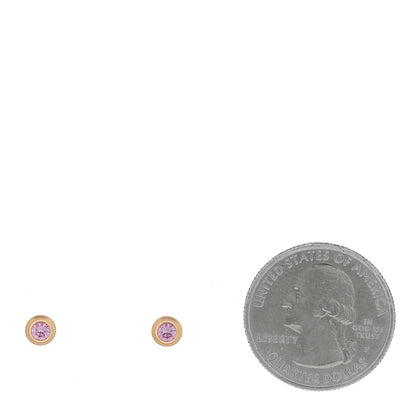 Cartier 18K Pink Gold Pink Sapphire D'Amour Earrings 2 of 5