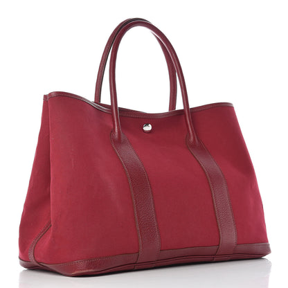 Hermes Toile Officier Negonda Garden Party 30 TPM Rouge Imperial 3 of 16