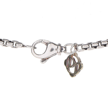 David Yurman Sterling Silver 14K Yellow Gold 2.7mm Small Box Chain Necklace 18" 4 of 6