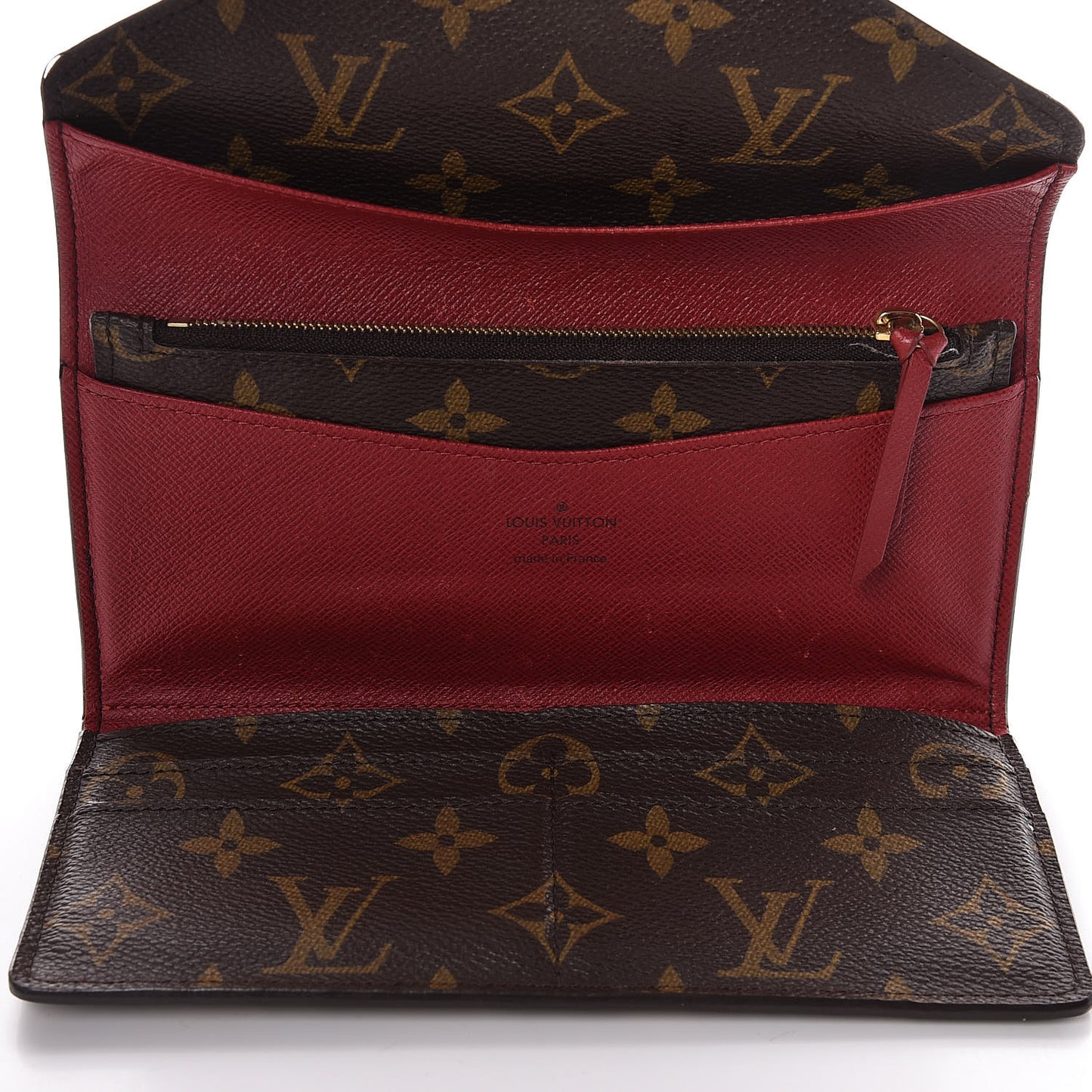 Monogram Josephine Wallet Red