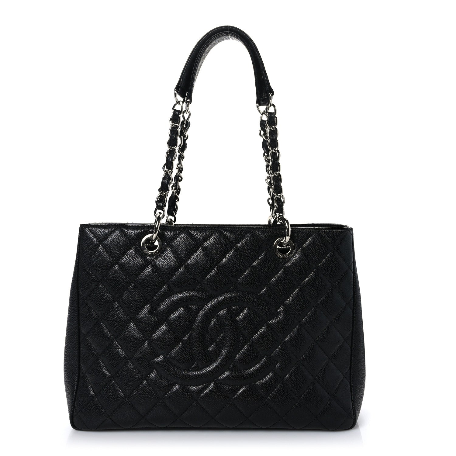 Chanel Caviar Quilted Grand Shopping Tote GST Black 1 of 10