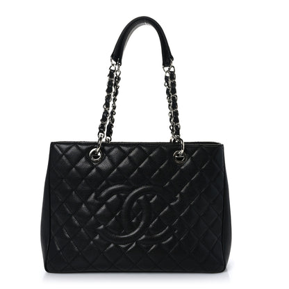 Chanel Caviar Quilted Grand Shopping Tote GST Black 1 of 10
