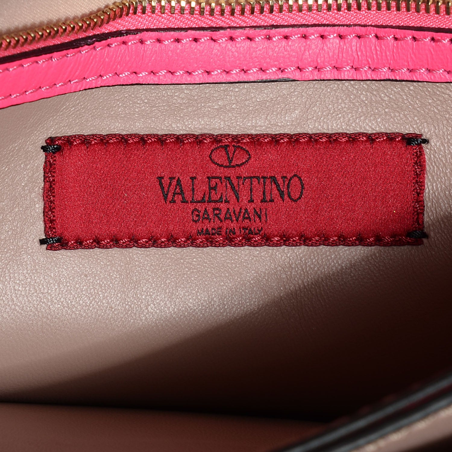 Valentino Garavani Nappa Rockstud Wristlet Clutch Fuxia Fluo 6 of 9