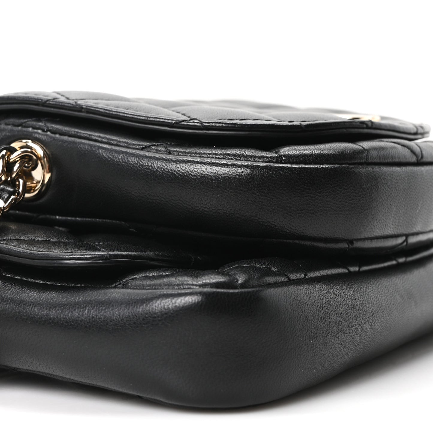 Lambskin Quilted Side Packs Black