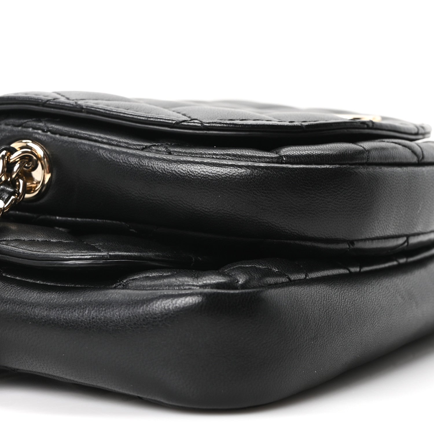 Chanel Lambskin Quilted Side Packs Black 9 of 10