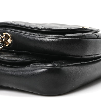 Chanel Lambskin Quilted Side Packs Black 9 of 10
