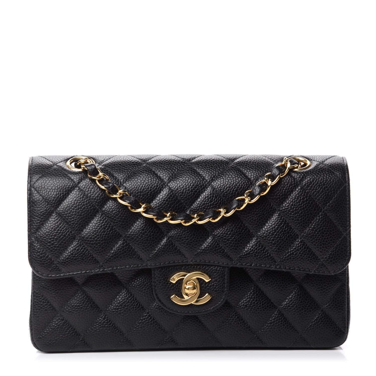 Chanel Caviar Quilted Small Double Flap Black 1 of 13