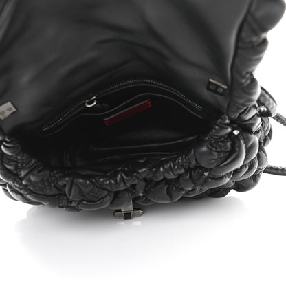 Valentino Garavani Nappa Medium Spikeme Shoulder Bag Black 5 of 9