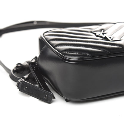 Saint Laurent Calfskin Matelasse Monogram Lou Belt Bag Black 8 of 10
