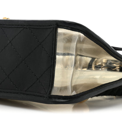 Chanel Lambskin PVC Sand By The Sea Flap With Pearl Strap Black 8 of 13