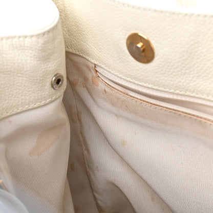 Chanel Calfskin Cerf Executive Shopper Tote White 13 of 22