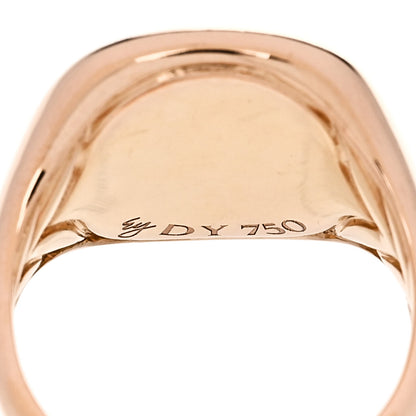David Yurman 18K Rose Gold Diamond Heart Pinky Ring 45 3.25 5 of 6