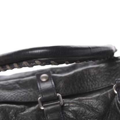 Balenciaga Agneau Classic Hardware Small Squash Duffel Bag Anthracite 23 of 24