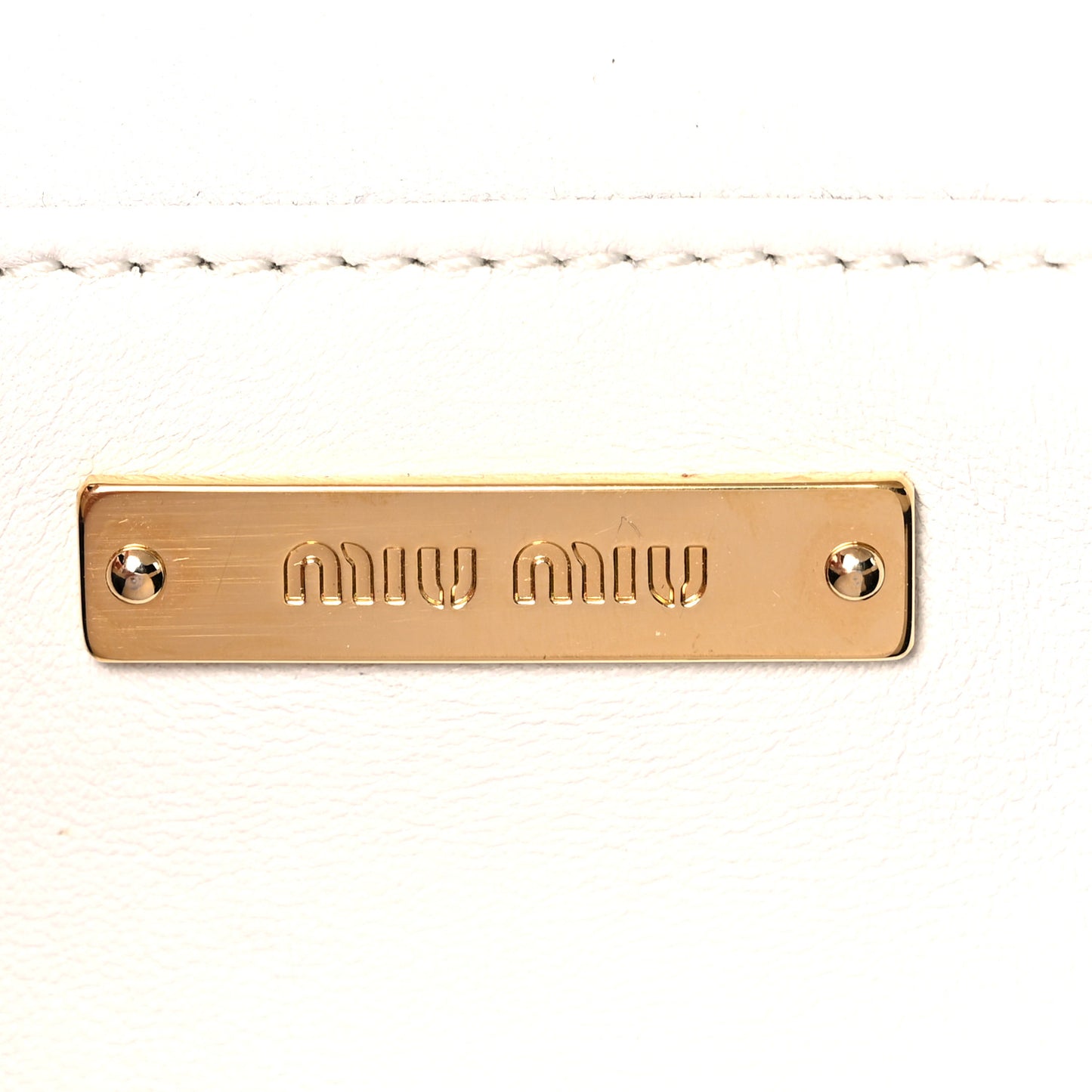 Nappa Matelasse Chain Crossbody White