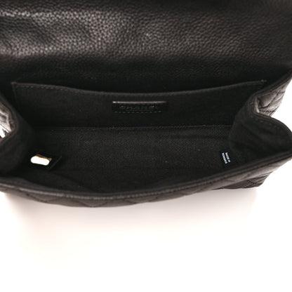 Chanel Grained Calfskin Quilted 2.55 Reissue Flap Belt Bag Clutch Black 5 of 9