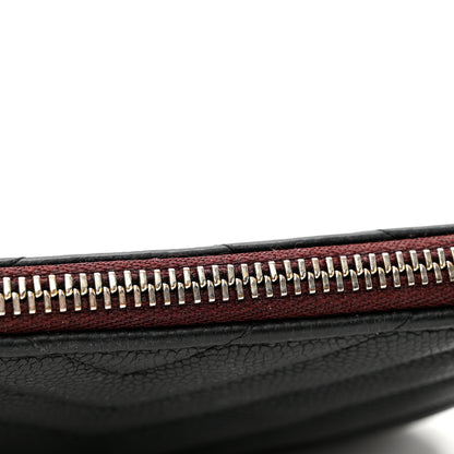 Chanel Caviar Chevron Quilted Small Cosmetic Case Black 8 of 8