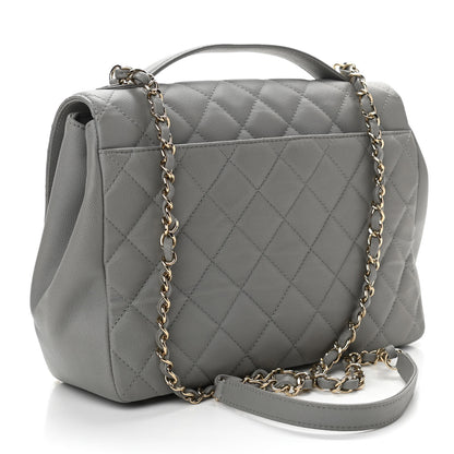 Chanel Caviar Quilted Large Business Affinity Flap Grey 3 of 10
