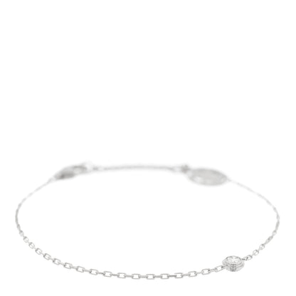 Cartier 18K White Gold Diamond SM D'Amour Bracelet 1 of 4