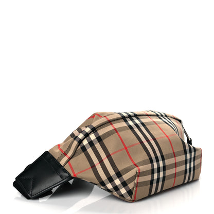 Burberry Nylon Vintage Check Medium Sonny Bum Bag Archive Beige Black 4 of 10
