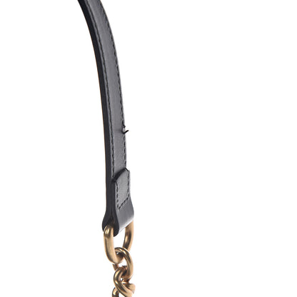 Gucci Calfskin Matelasse Small GG Marmont Chain Shoulder Bag Black 11 of 12