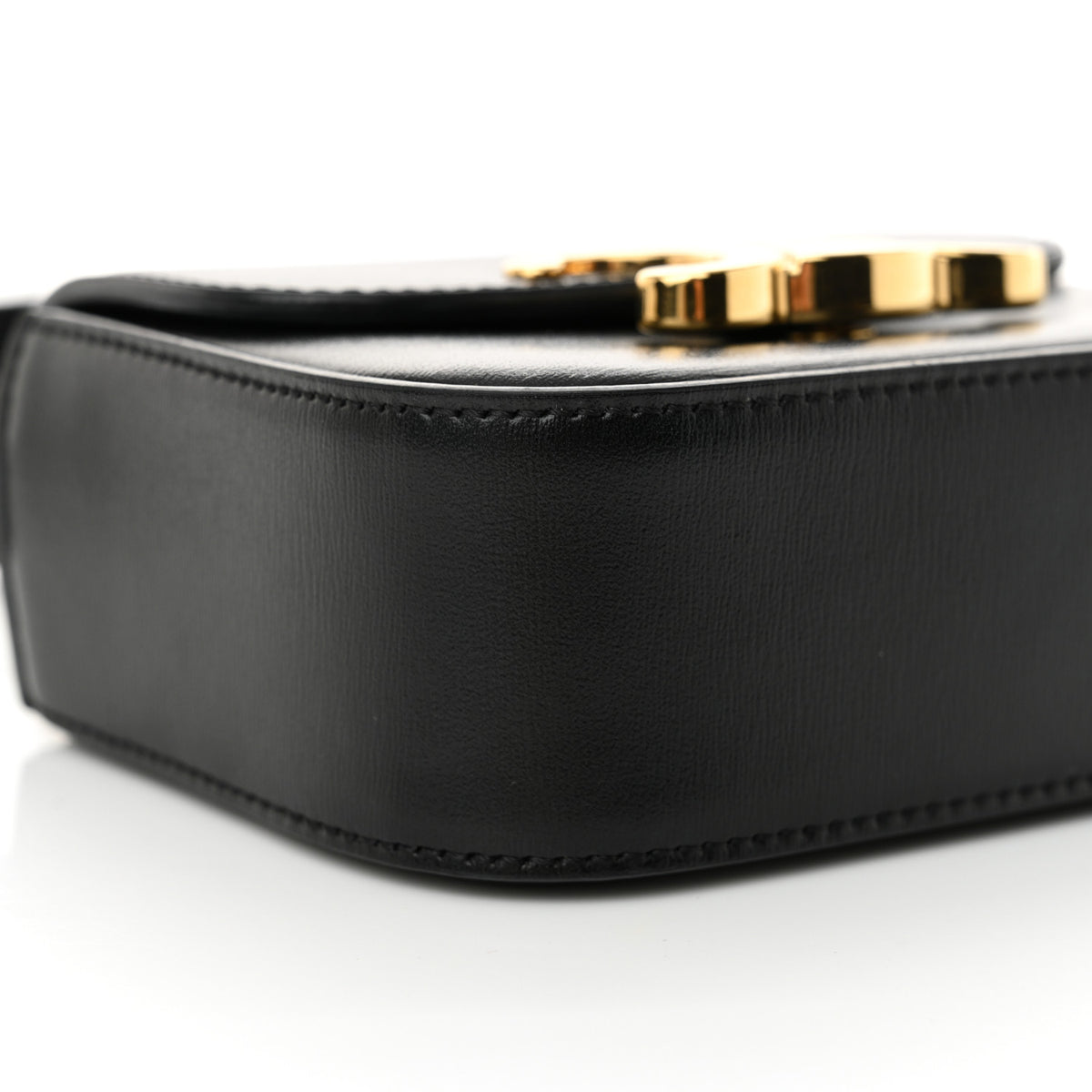 Shiny Calfskin Mini Triomphe Black