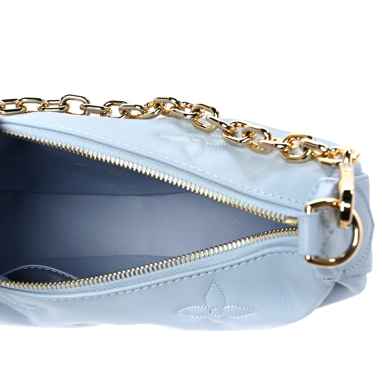 Calfskin Bubblegram Over The Moon Ice Blue