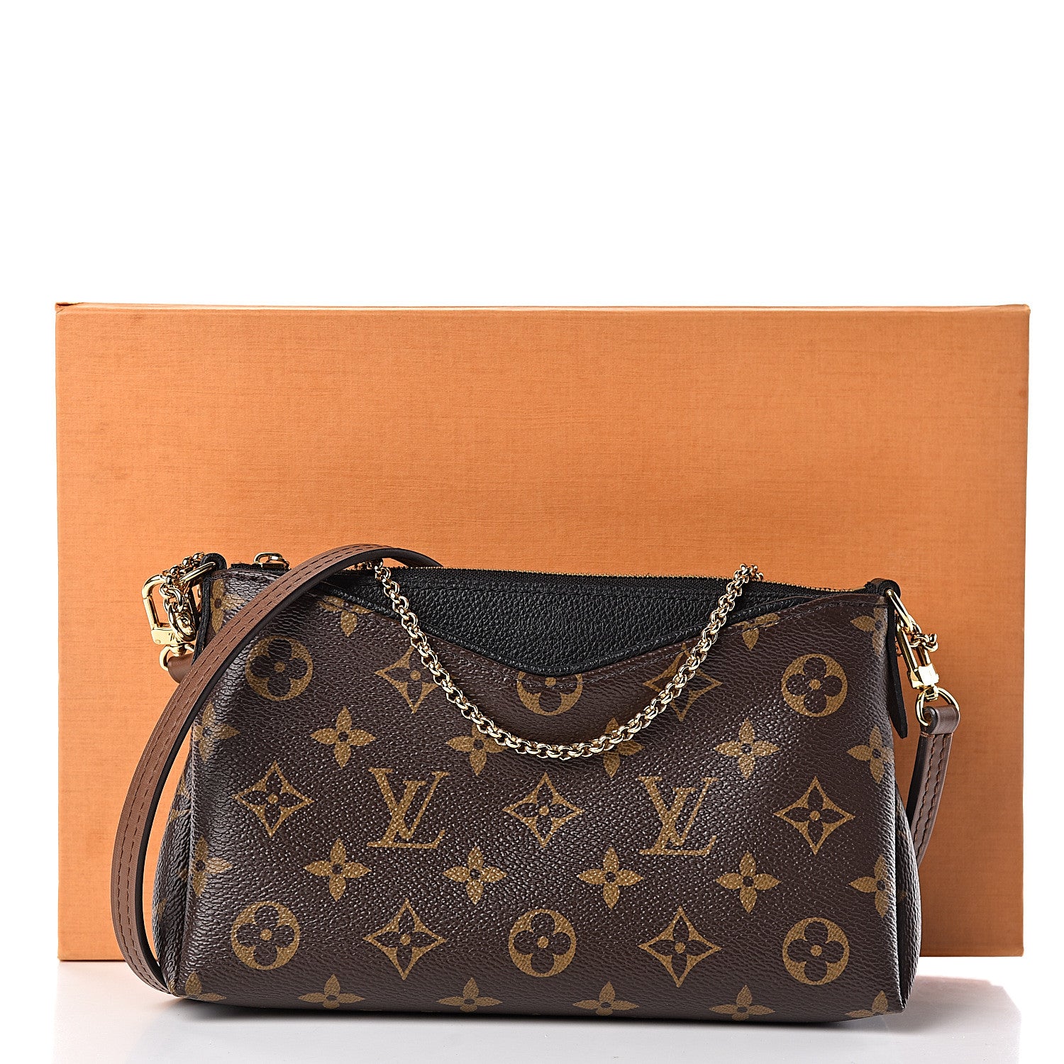 Louis Vuitton Monogram Pallas Clutch Black 11 of 11