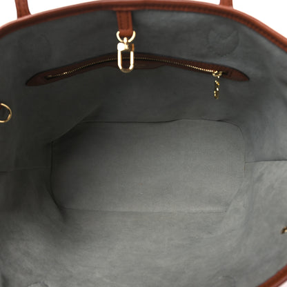 Louis Vuitton Metallic Monogram LV Garden Neverfull MM Silver 6 of 10