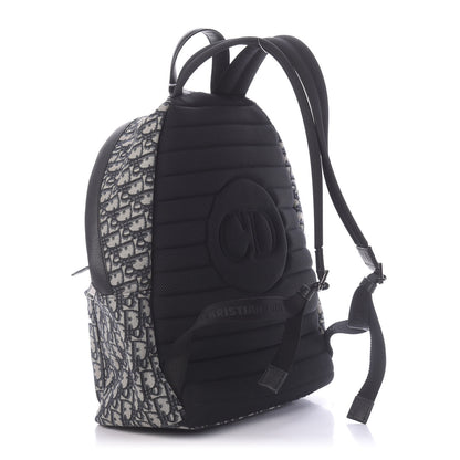Christian Dior Oblique Calfskin Rider Backpack Beige Black 2 of 9