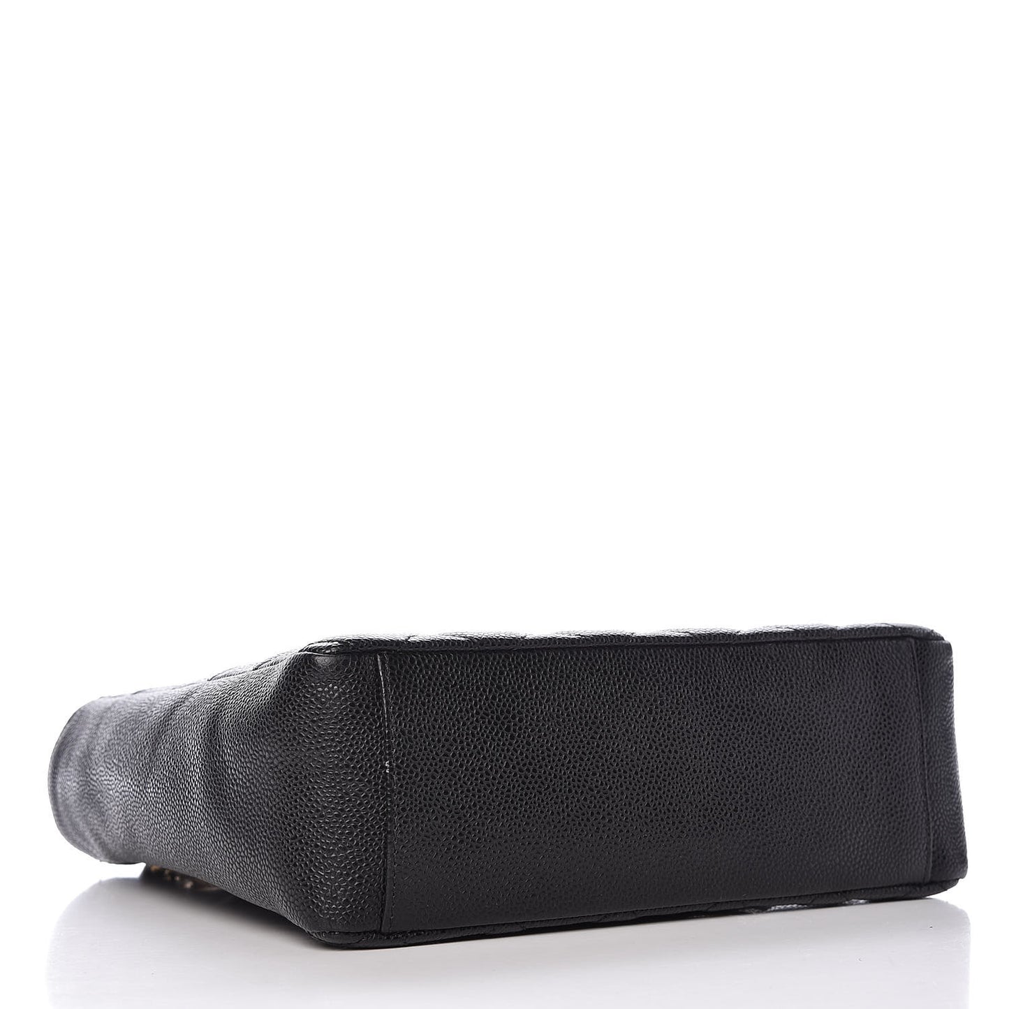 Caviar Quilted Petit Shopping Tote PST Black