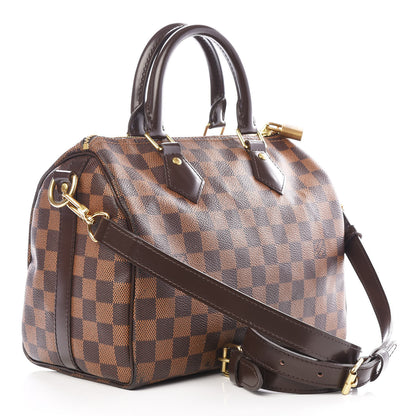 Louis Vuitton Damier Ebene Speedy Bandouliere 25 2 of 10