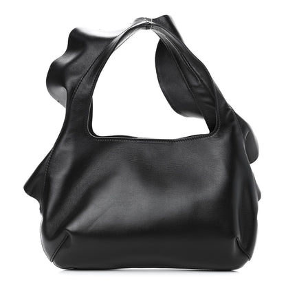 Valentino Garavani Nappa Atelier 04 Rouches Edition Small Ruffle Hobo Black 1 of 4