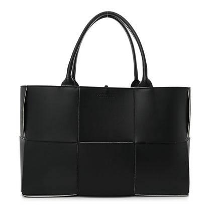 Bottega Veneta Nappa Maxi Intrecciato Medium Arco Tote Black White 1 of 11