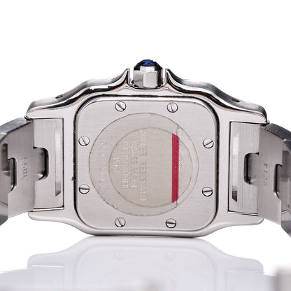 Cartier Stainless Steel 18K Yellow Gold 24mm Santos De Cartier Galbee Quartz Watch 8 of 8