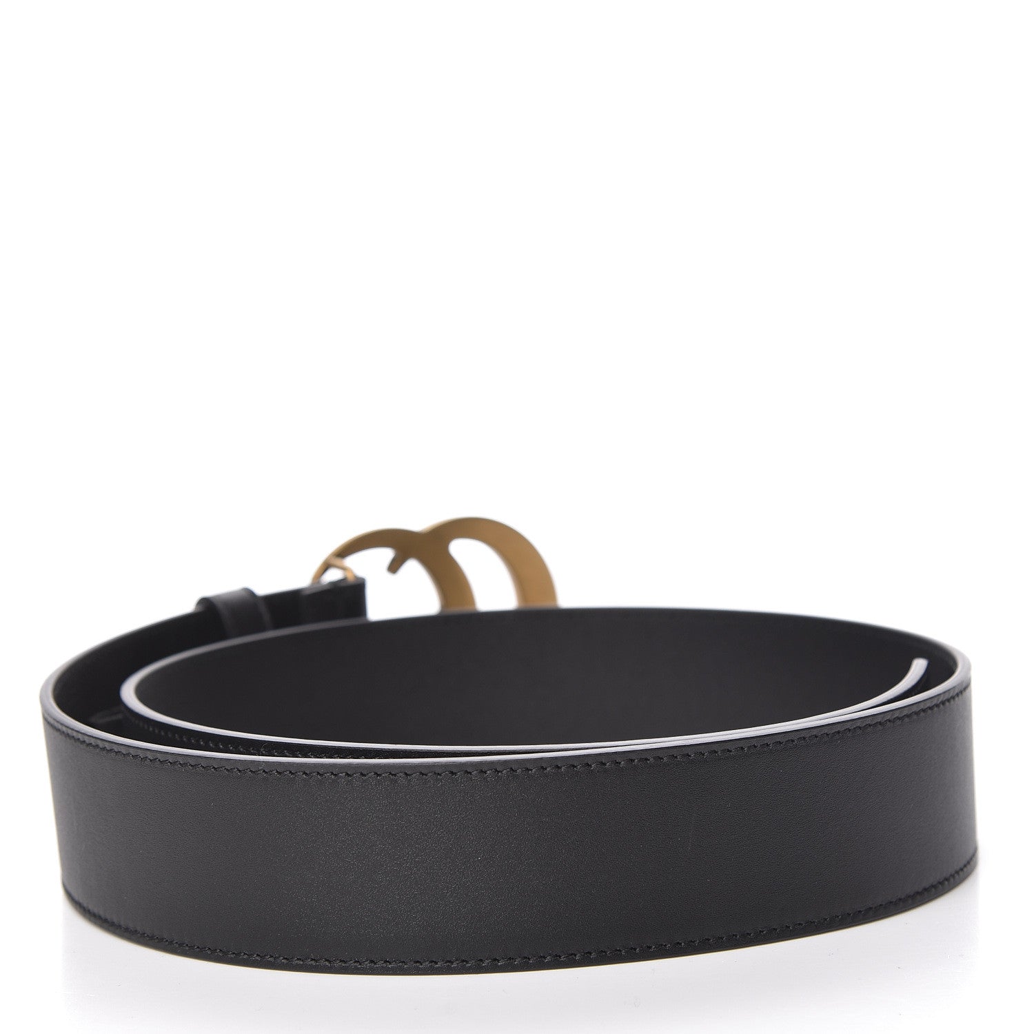 Gucci Calfskin Double G 40mm Belt 80 32 Black 3 of 6