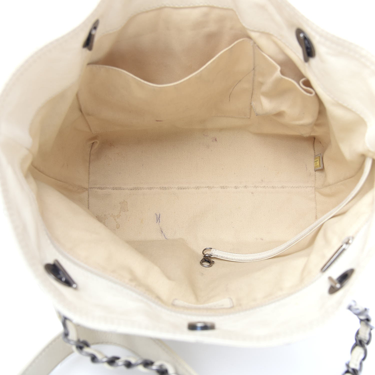Chanel Calfskin Small Shopping In Moscow Tote Beige Clair 5 of 15