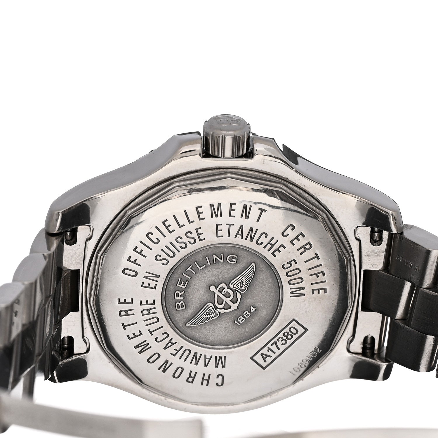 Breitling Stainless Steel 41mm Colt Automatic Watch Blue A17380 4 of 4