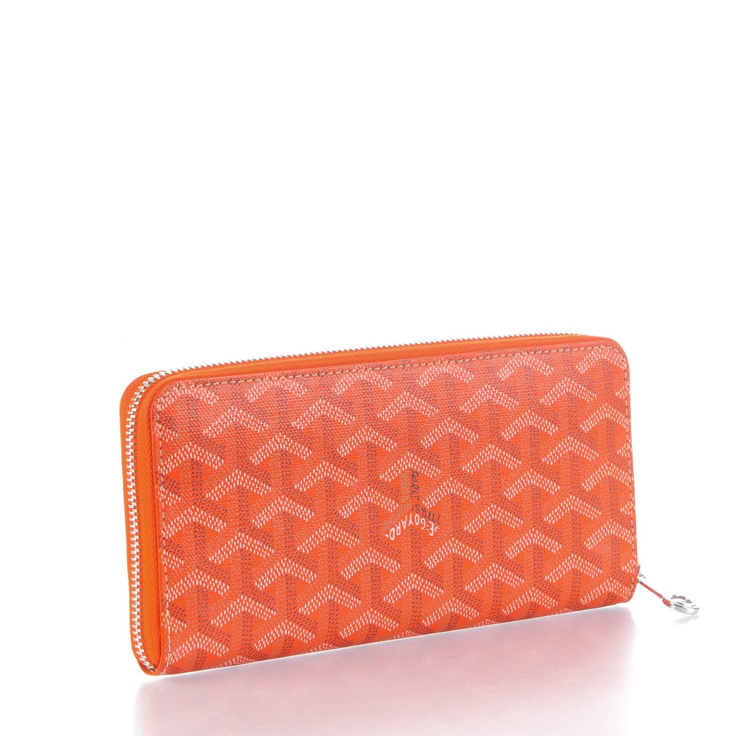Goyardine Matignon Zip Around GM Wallet Orange