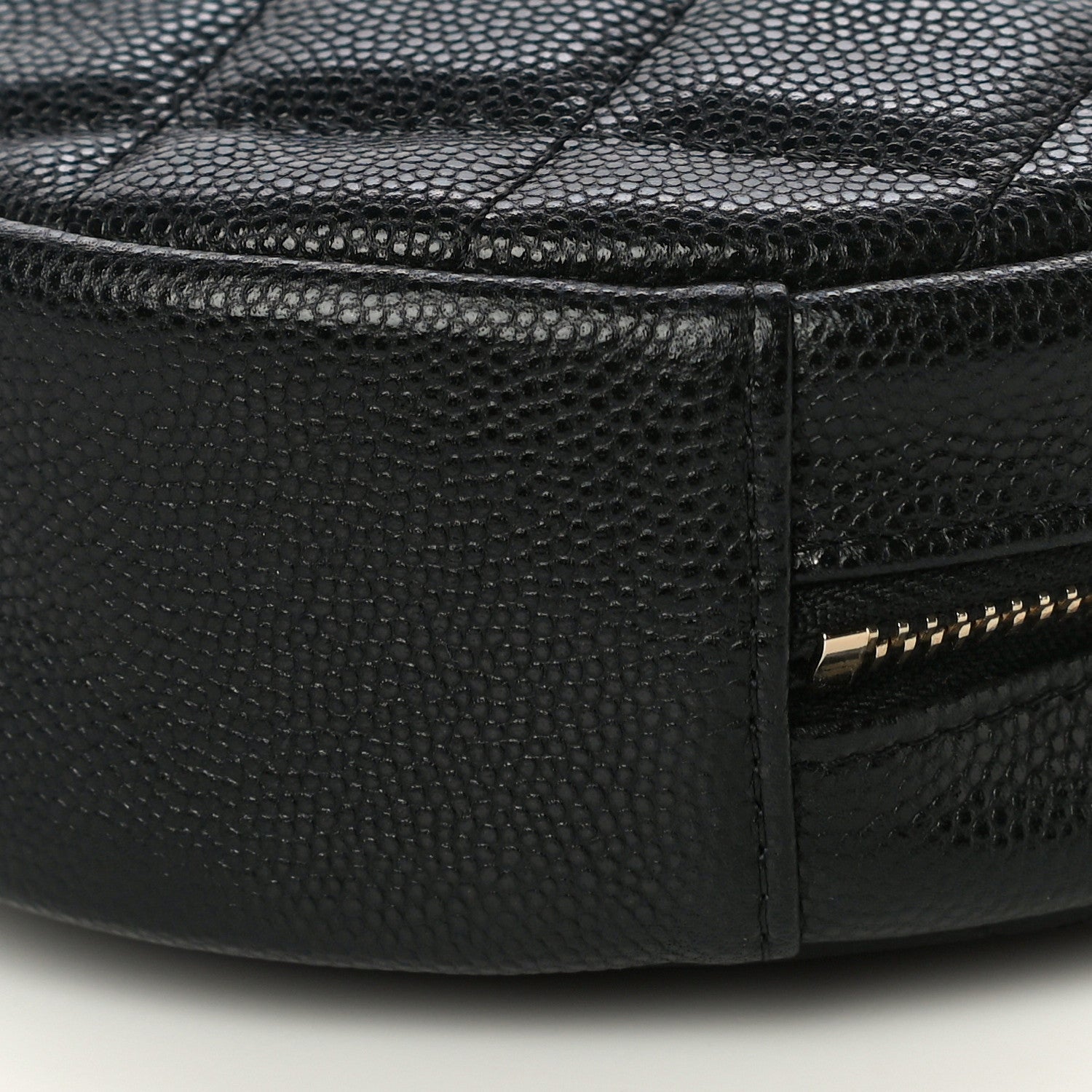 Chanel Caviar Quilted Round Clutch With Chain Black 10 of 11