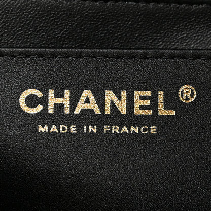 Chanel Tweed Quilted Mini Top Handle Rectangular Flap Black White 6 of 12