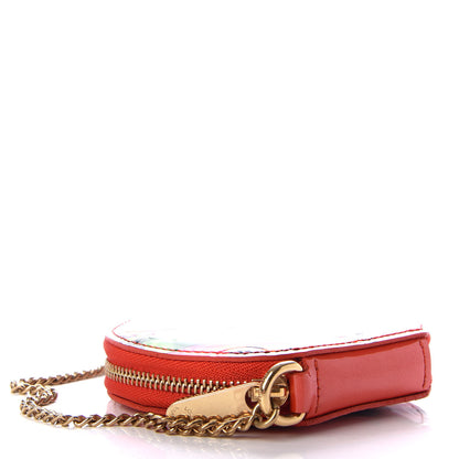 Louis Vuitton Vernis Roses Chapeau Coin Purse Orange Sunset 4 of 7